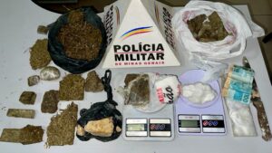 Polícia Militar de Ipatinga prende duas pessoas por tráfico de drogas