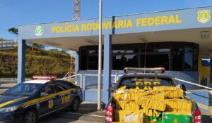 Homem abandona carro com droga avaliada em R$ 800 mil em fuga da polícia na BR-381