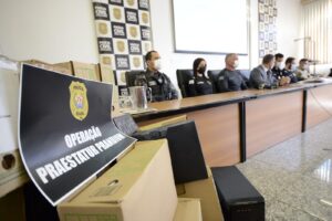 coletiva da operação da polícia civil