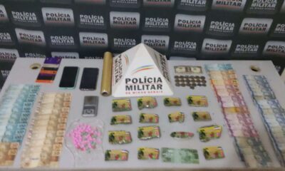 Polícia apreende dinheiro e droga com dupla em Valadares