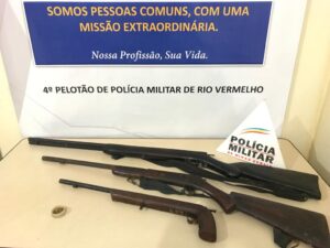 Crianças teriam acesso a espingardas apreendidas no Vale do Rio Doce