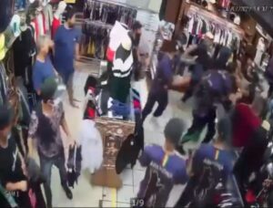 Vídeo: confusão termina em pancadaria em shopping popular de Belo Horizonte