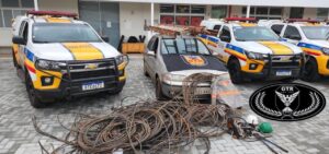 Trio é preso após furtar mais de 350 metros de fios de cobre em Igarapé
