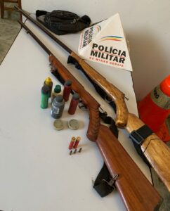 Idoso é preso com armas e munição no Leste de Minas