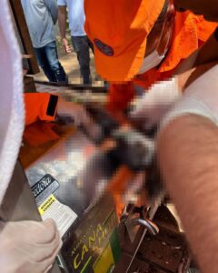 Jovem tem mão esmagada por máquina de moer cana em Uberlândia