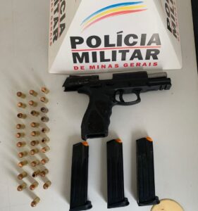 armas apreendidas em Guanhães