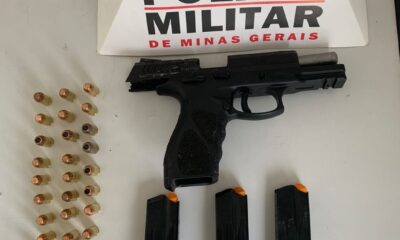 armas apreendidas em Guanhães