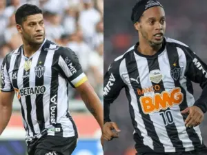 Vídeo de Ronaldinho e Hulk na Arena MRV bomba e eles dão “barrigada”