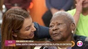 Morre idosa que comemorou 106 anos na Globo e Patrícia Poeta comenta