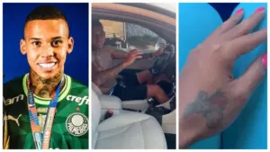 Travesti mostra comprovante de PIX de Gustavo Garcia, do Palmeiras