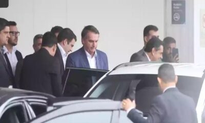 Bolsonaro chegou em BH para participar de três cerimônias na capital mineira