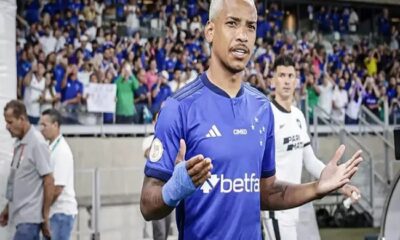 Matheus Pereira, do Cruzeiro, se lesionou contra o Botafogo no último domingo (06)