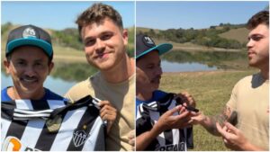 Manoel Soares ganha camisa do Atlético e troca “Caneta Azul” por “Caneta Preta”