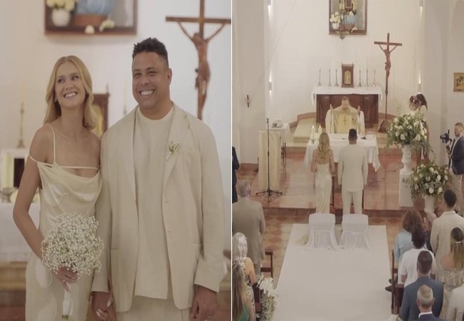 Ronaldo se casou há poucos dias com a modelo Celina Locks, em Ibiza