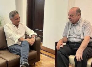 Prefeito de BH, Fuad Noman recebe Aécio Neves: “Boas lembranças”