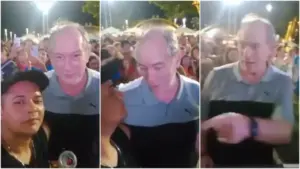 Ciro Gomes dá tapa na cara de homem após ser chamado de “bandido”