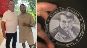 Bolsonaro entrega medalha de “imbrochável” para Neymar