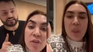 Ex-marido de Naiara Azevedo é flagrado dando tapa no celular dela