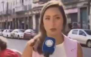 Vídeo: Repórter da Record é atropelada ao vivo durante reportagem