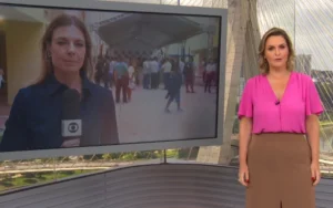 Apresentadora da Globo erra nome e chama repórter de “merda”