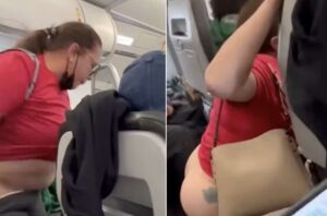 Mulher é presa após tirar a calça e mostrar tudo no avião