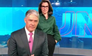 William Bonner e Renata Vasconcellos na Globo.