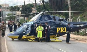 Morre o homem socorrido por helicóptero da PRF que fez pouso forçado em BH