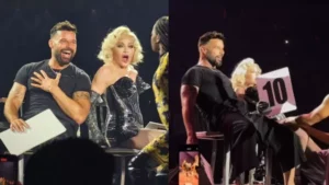 Vídeo: Ricky Martin fica excitado durante show de Madonna