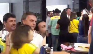 Bolsonaro é xingado de “ladrão” dentro de restaurante; assista