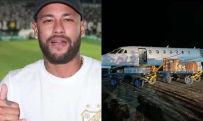 Neymar envia alimentos e mantimentos ao Rio Grande do Sul