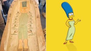 Caixão de egípcia morta há 3.500 anos tem “Marge Simpson”