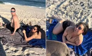 Mulher grávida de 9 meses flagra marido a traindo na praia