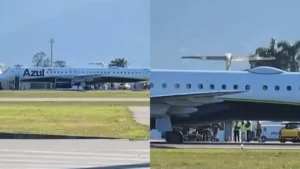 Avião da Azul que saiu de BH enfrenta problema e aeroporto é fechado