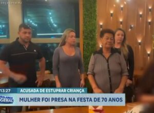 Prisão chocante: idosa é presa em festa de aniversário por estupro de criança