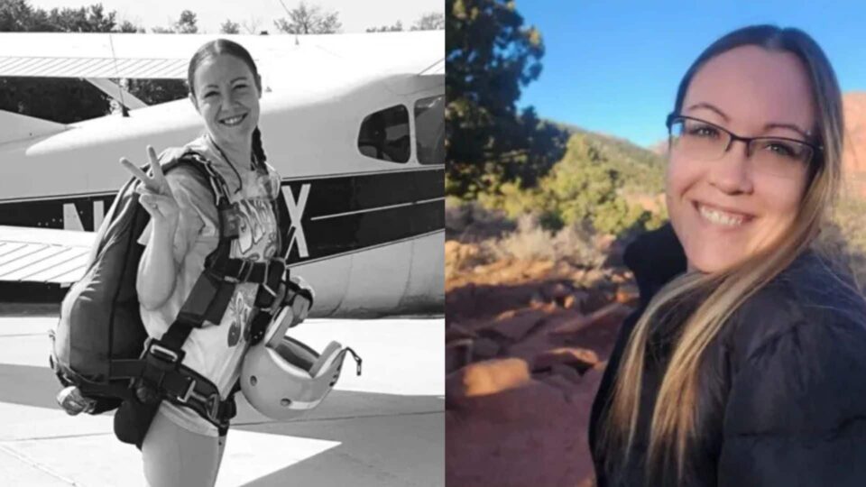 Amanda Gallagher, uma paraquedista e fotógrafa, perdeu a vida em um trágico acidente em um campo de aviação em Kansas (Reprodução/Redes Sociais)