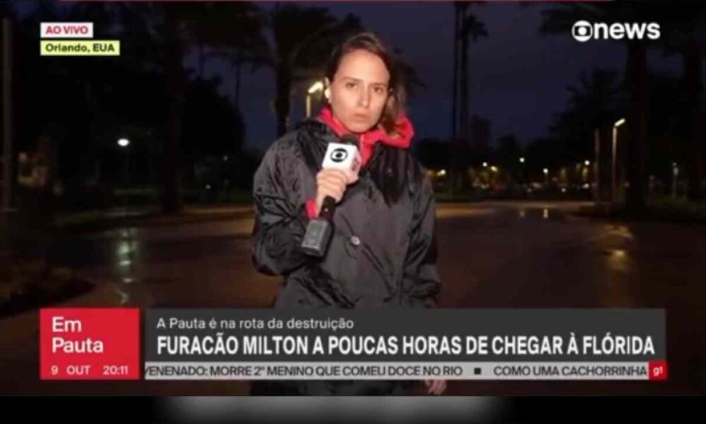 Globo reporter almost swept away by hurricane in USA – Entertainment