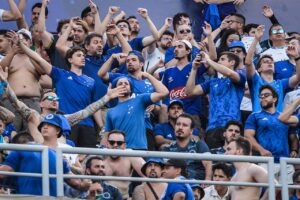 As duas maiores rendas da temporada do Cruzeiro foram contra o rival Atlético-MG Foto: Gustavo Aleixo/Cruzeiro