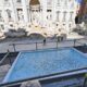 A Fontana di Trevi, uma obra de arte barroca, atrai cerca de 4 milhões de visitantes por ano, foi construída em meados do século XVIII (Reprodução/X)