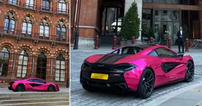 Mistério resolvido: carro de luxo rosa de R$ 1 mi ficou 4 anos do lado de fora de hotel