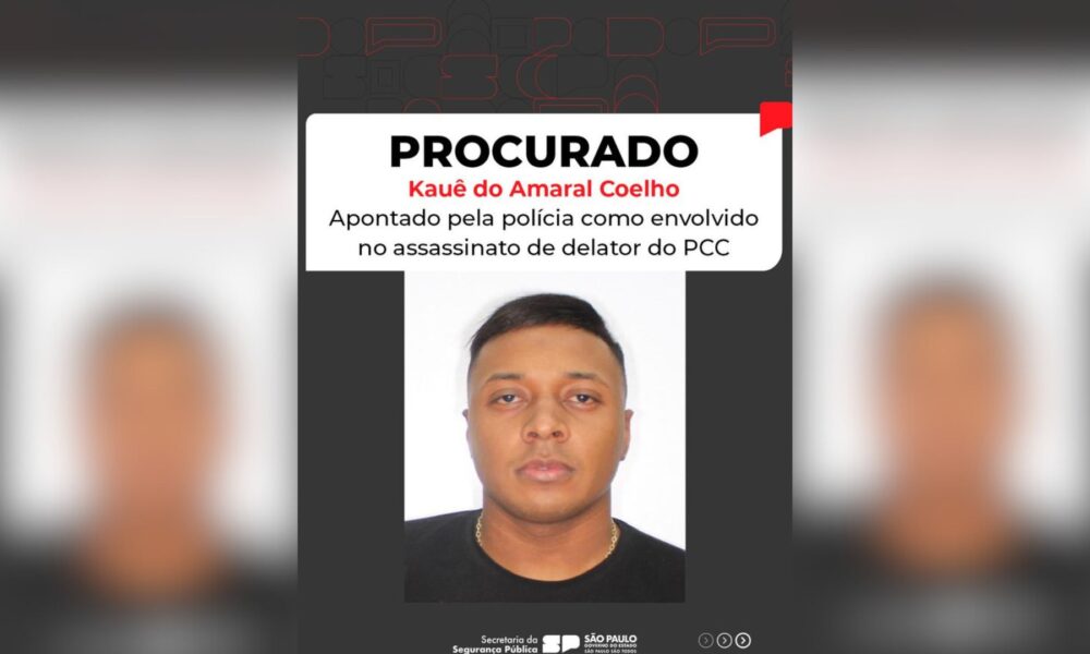 Recompensa por suspeito em morte de delator do PCC é de R$ 50 mil