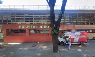 Imagem mostra a entrada do Hospital João XXIII, em BH