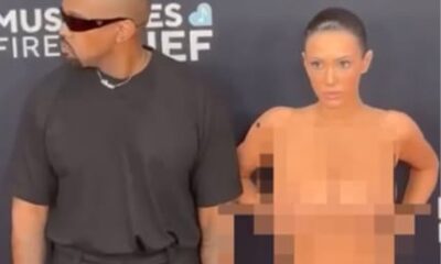 Bianca Censori acompanha Kanye West quase totalmente nua no Grammy 2025