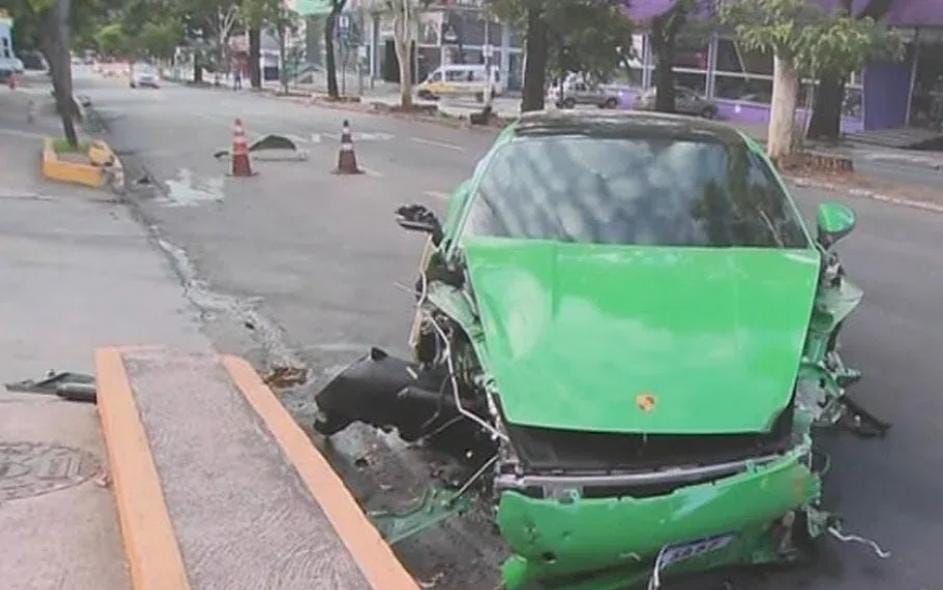 Acidente com Porsche de influenciador fere 5 pessoas em BH