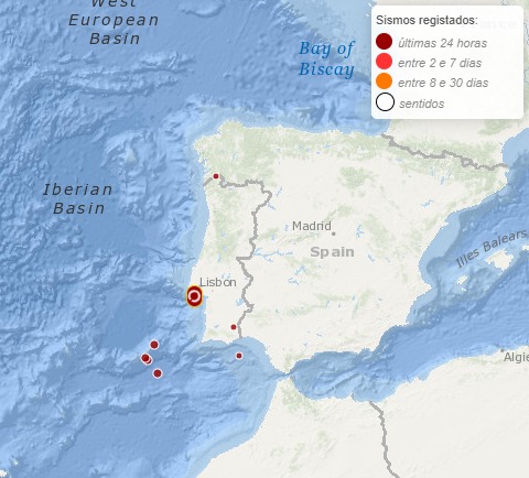 Um tremor de 4,7 atingiu os arredores de Lisboa, em Portugal, na manhã desta segunda-feira. O epicentro aconteceu em Seixal, na região metropolitana