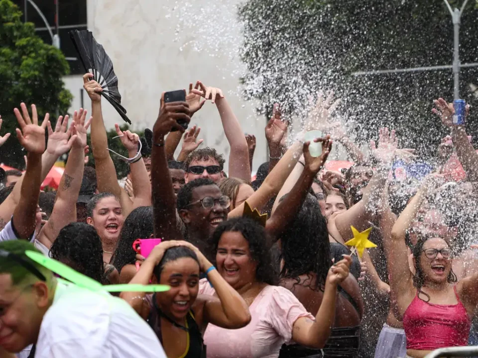 Foliões no Carnaval