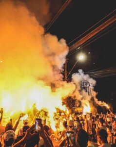 Festa dos torcedores do Atlético em comemoração aos 117 anos do time