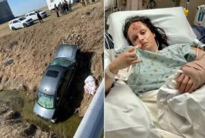 Mulher sobrevive seis dias presa em carro após cair em vala invisível na estrada