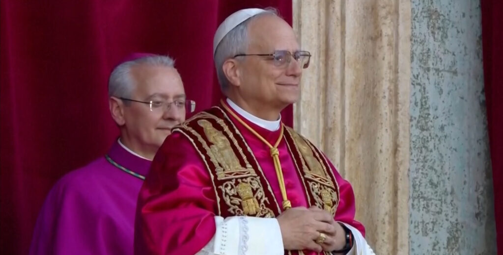 Papa Leão XIV em discurso de anúncio