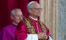 Papa Leão XIV em discurso de anúncio