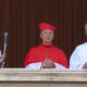 Cardeal Mamberti em anúncio de novo papa